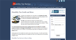 Desktop Screenshot of disabilitytaxservice.ca